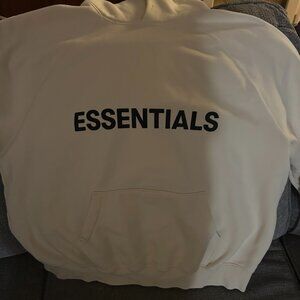 NEW Fear of God Essentials Hoodie Cream Size Small